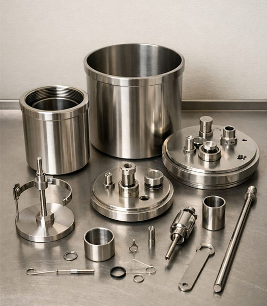 Precision Machined Metallic Components for Bomb Calorimeters