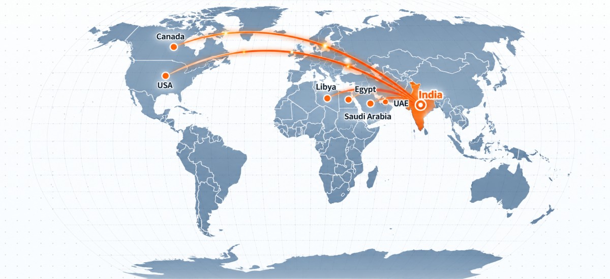 Global Reach - Countries We Export To World Map